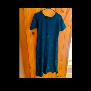 Teal dress kameez tunic✨